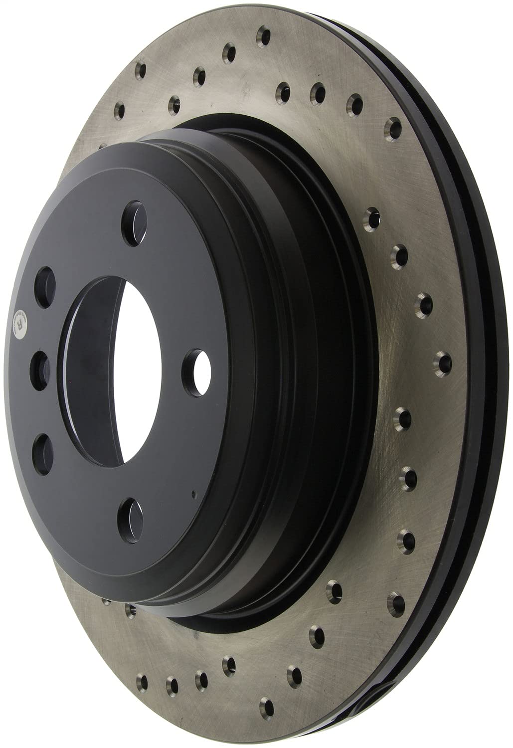 StopTech Sport 128.34150R Cross Drilled Brake Rotor (Rear Right), 1 Pack