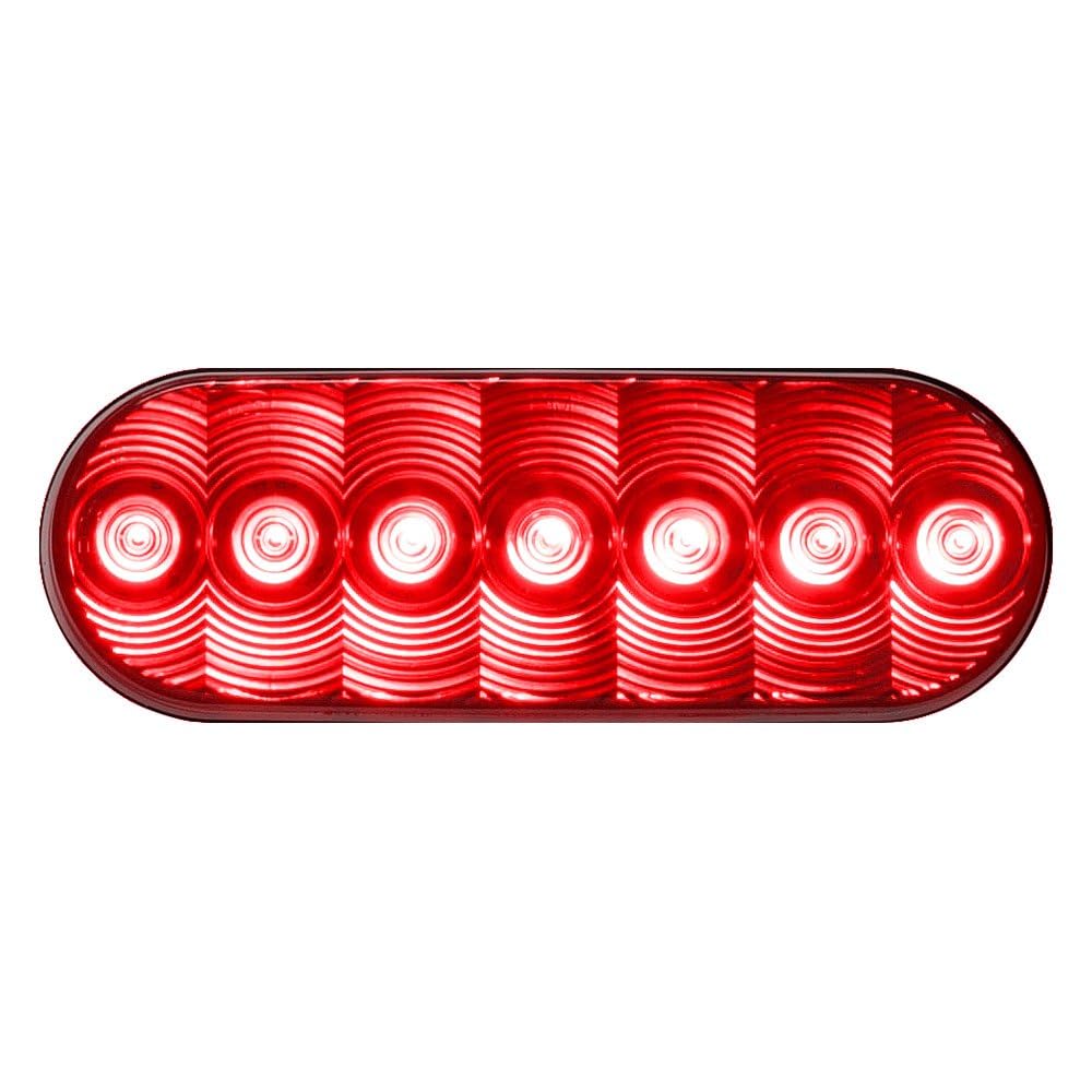 821R-7 Peterson LED Stop/Turn/Tail Oval 7 Dio Pl3 Housing Grommet Mount, 6.5" x 2.25"