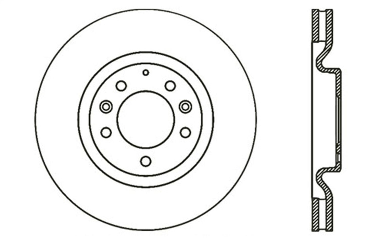 Sport Drilled/Slotted Brake Rotor StopTech 127.45070R (Front Right), 1 Pack