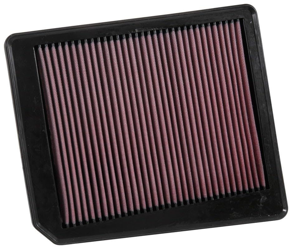 K&N Original High-Flow Lifetime Engine Air Filter: Increase Power: Premium, Washable: Compatible with 2017-2024 NISSAN: Titan, 33-5062