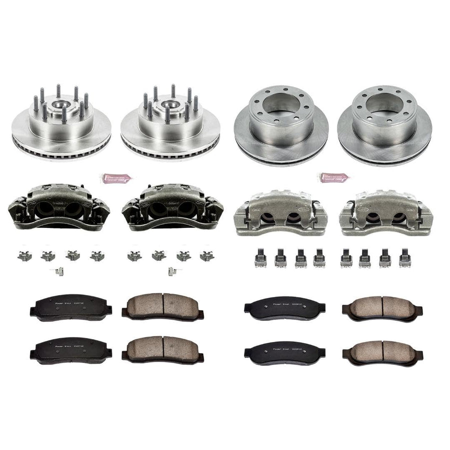 Power Stop KCOE1797 1-Click OE Replacement Brake Kit with Calipers For Ford F-250 Super Duty 2005-2007, Ford F-350 Super Duty 2005-2007 Autospecialty [Model Specific]