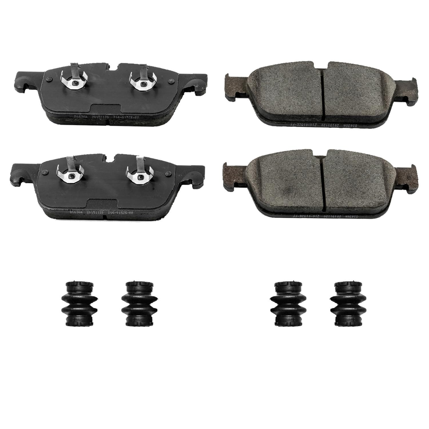 Power Stop Front Brake Kit For Mercedes-Benz GL450 2013-16 |GL550 2013-16 |GLE43 AMG 2017-19 |GLE550e 2016-18 |GLS550 2019 - Brake Pads Ceramic With Installation Hardware, 17-1636A