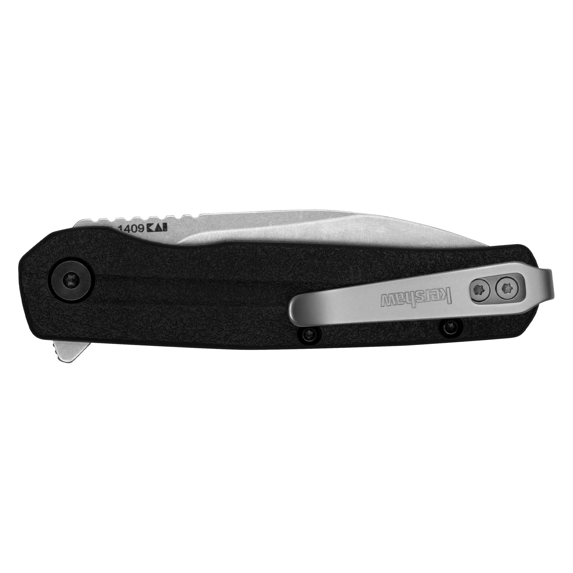 Kershaw Pocket Knife Korra, Black Design, 2.75 Inch Stainless Steel Drop Point Blade, EDC with Assisted Opening, Reversible Pocketclip, Everyday Carry Pocket Knife for Men and Women