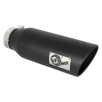 MACH Force-Xp aFe Power 49T40601-B18 Clamp-on Exhaust Tip Black 409 Stainless Steel