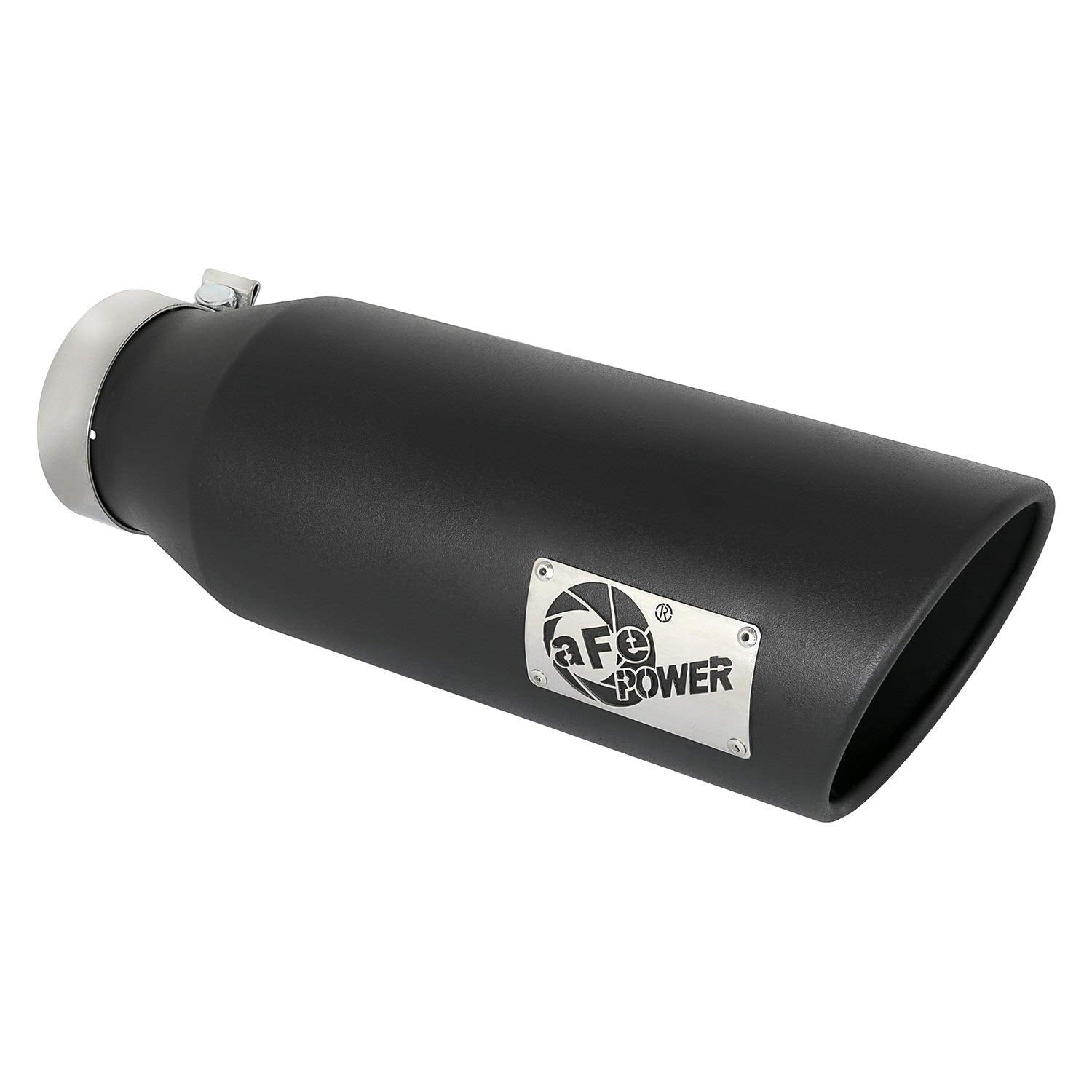 MACH Force-Xp aFe Power 49T40601-B18 Clamp-on Exhaust Tip Black 409 Stainless Steel