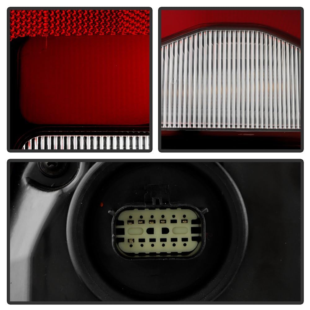 Dodge Ram 1500 Rebel (Non Blind Spot Sensor) LED Tail Light - OE Black Red Right Spyder