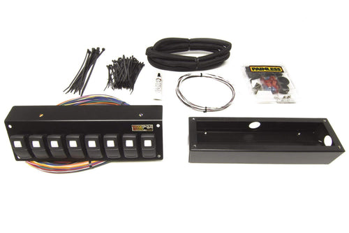57103 Painless Performance Trail Rocker 8-Switch Panel, Flange or Underdash Mount