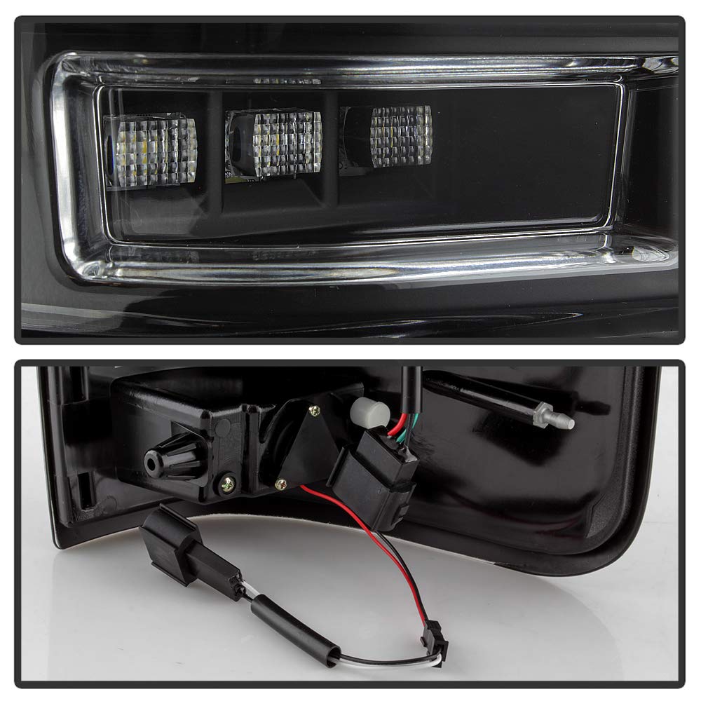 Ford F150 Spyder Auto 5084170 Styleside 04-08 (Not Fit Heritage & SVT) Version 2 Light Bar LED Tail Lights - Black
