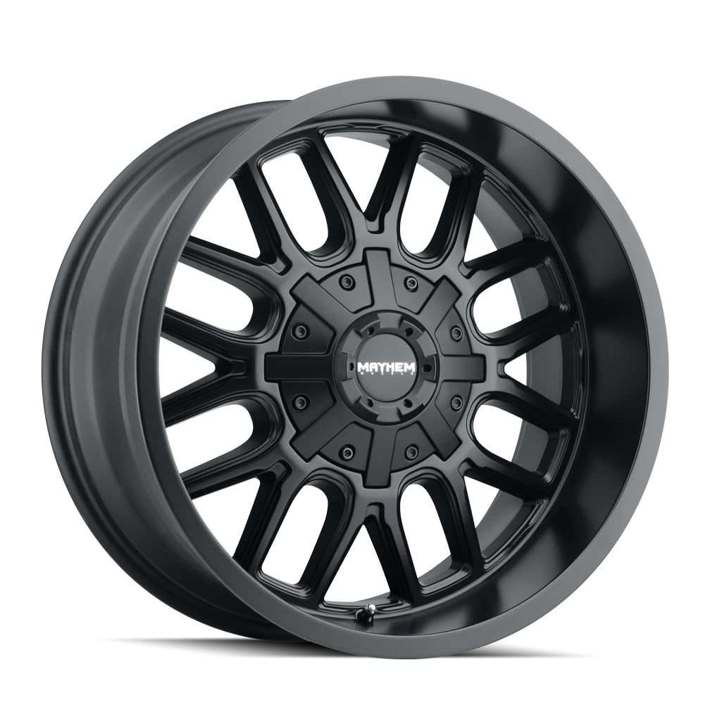 Cogent Mayhem 8107 Matte Black Wheel (20 x 10. inches /8 x 165 mm, -19 mm Offset)