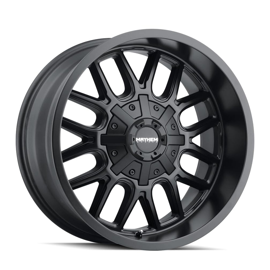 Cogent Mayhem 8107 Matte Black Wheel (20 x 10. inches /8 x 165 mm, -19 mm Offset)
