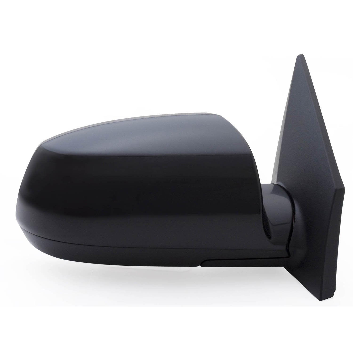 Fit System Mirror Passenger Side for Kia Rio 5 Wagon/Rio Sedan, Black, PTM Cover, Chrome Lens, Foldaway, Heated Power