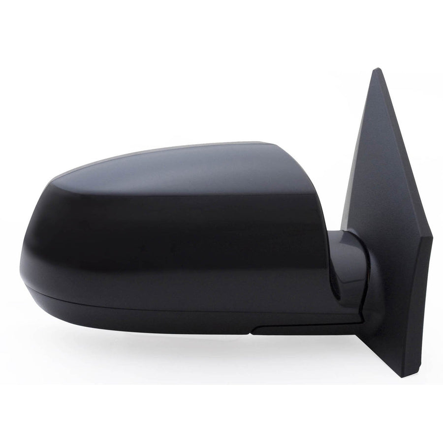 Fit System Mirror Passenger Side for Kia Rio 5 Wagon/Rio Sedan, Black, PTM Cover, Chrome Lens, Foldaway, Heated Power