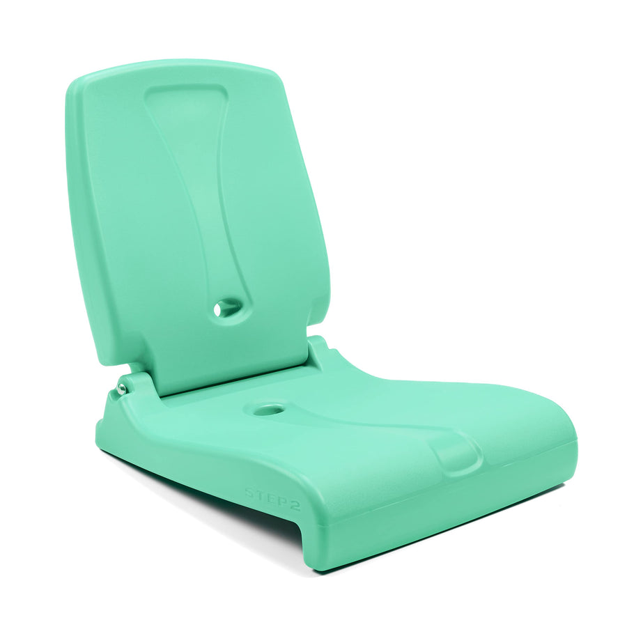 Step2 Flip Seat Folding, Lightweight Portable Outdoor Chair for Poolside, Camping, Beach, Boats, Tailgates, Durable Ground Chair with Back Support for Adults, Mint