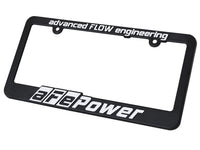 License Plate Frame aFe Power-40-10097, White