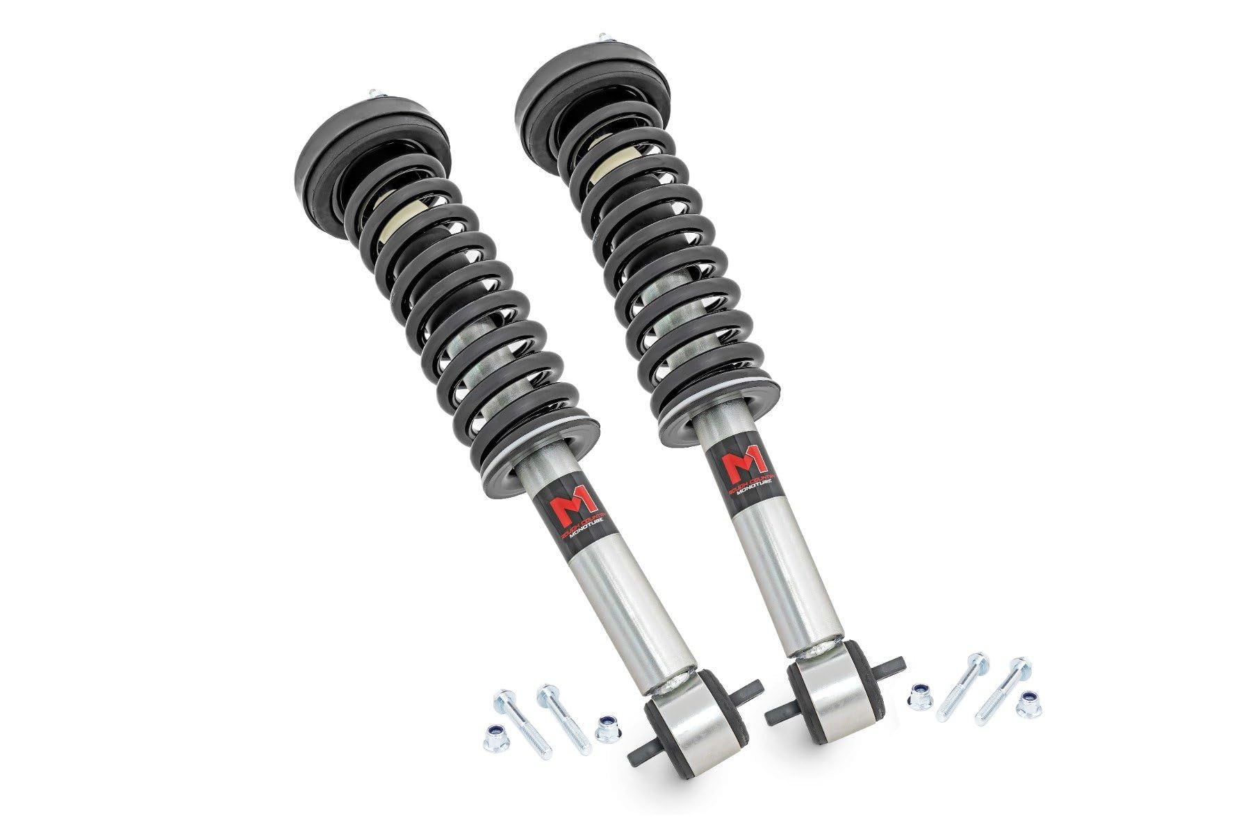 Rough Country M1 Struts Loaded for Ford F-150 (2014-2025) w/6" Lift - Adjustable Ride Height, Enhanced Handling & Control, Set of 2