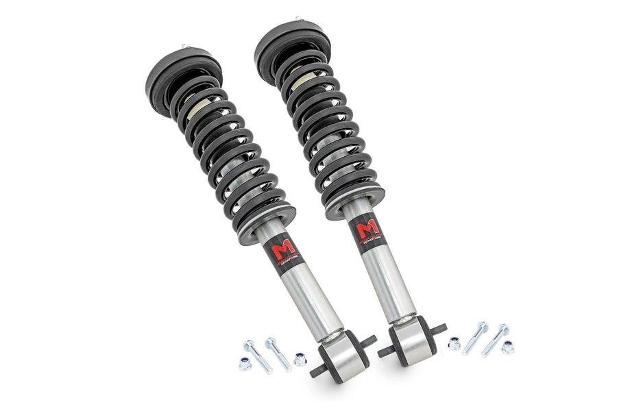 Rough Country M1 Struts Loaded for Ford F-150 (2014-2025) w/6" Lift - Adjustable Ride Height, Enhanced Handling & Control, Set of 2