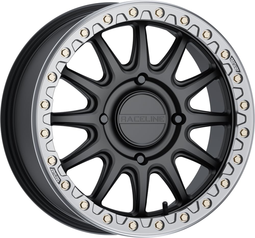Alpha Black RACELINE W/Gunmetal Ring 17X7 4X137 +40