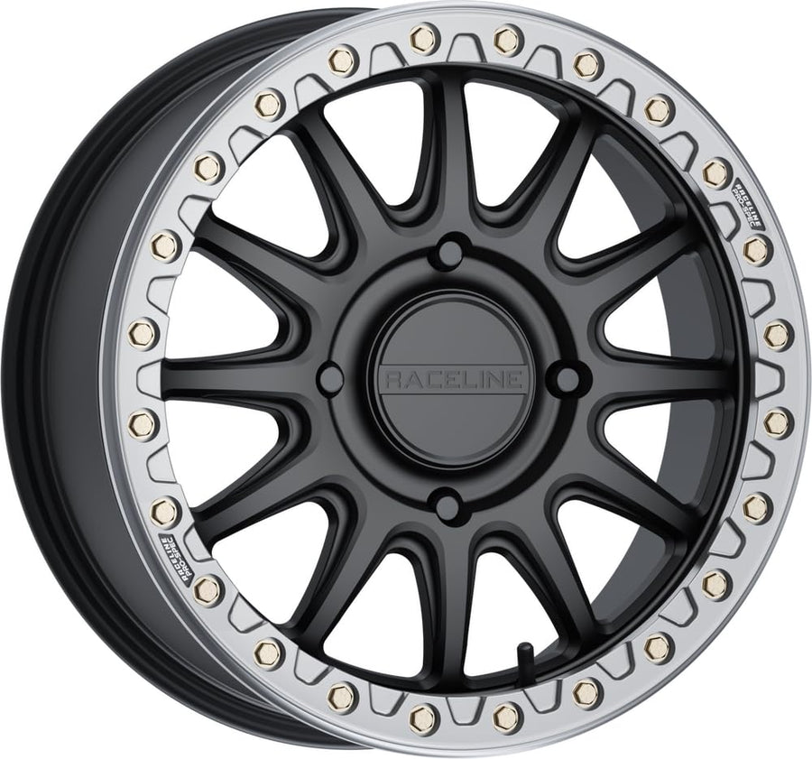 Alpha Black RACELINE W/Gunmetal Ring 17X7 4X137 +40