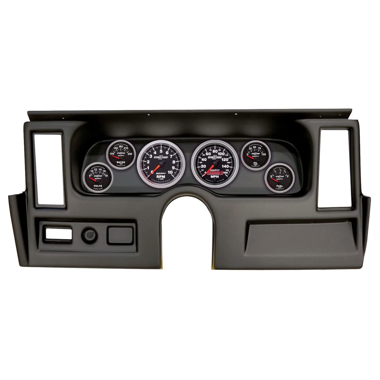 AutoMeter Dash Kit Direct Fit, (3 3/8" X2, 2 1/16" X4), Chevrolet Nova 77-79, Sport-Comp Ii (2916-12)