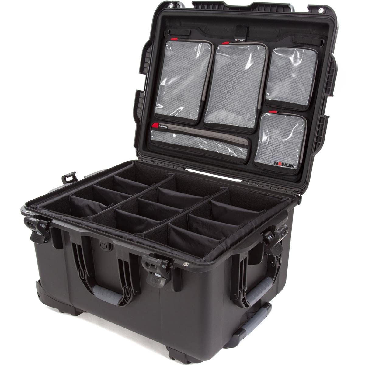 NANUK Pro Photo Kit 960 – Waterproof Travel Camera Hard Case with Padded Dividers and Wheels, 25.4” x 20” x 14.5” Dustproof and Impact-Resistant, Ideal for Heavy Loads – Black