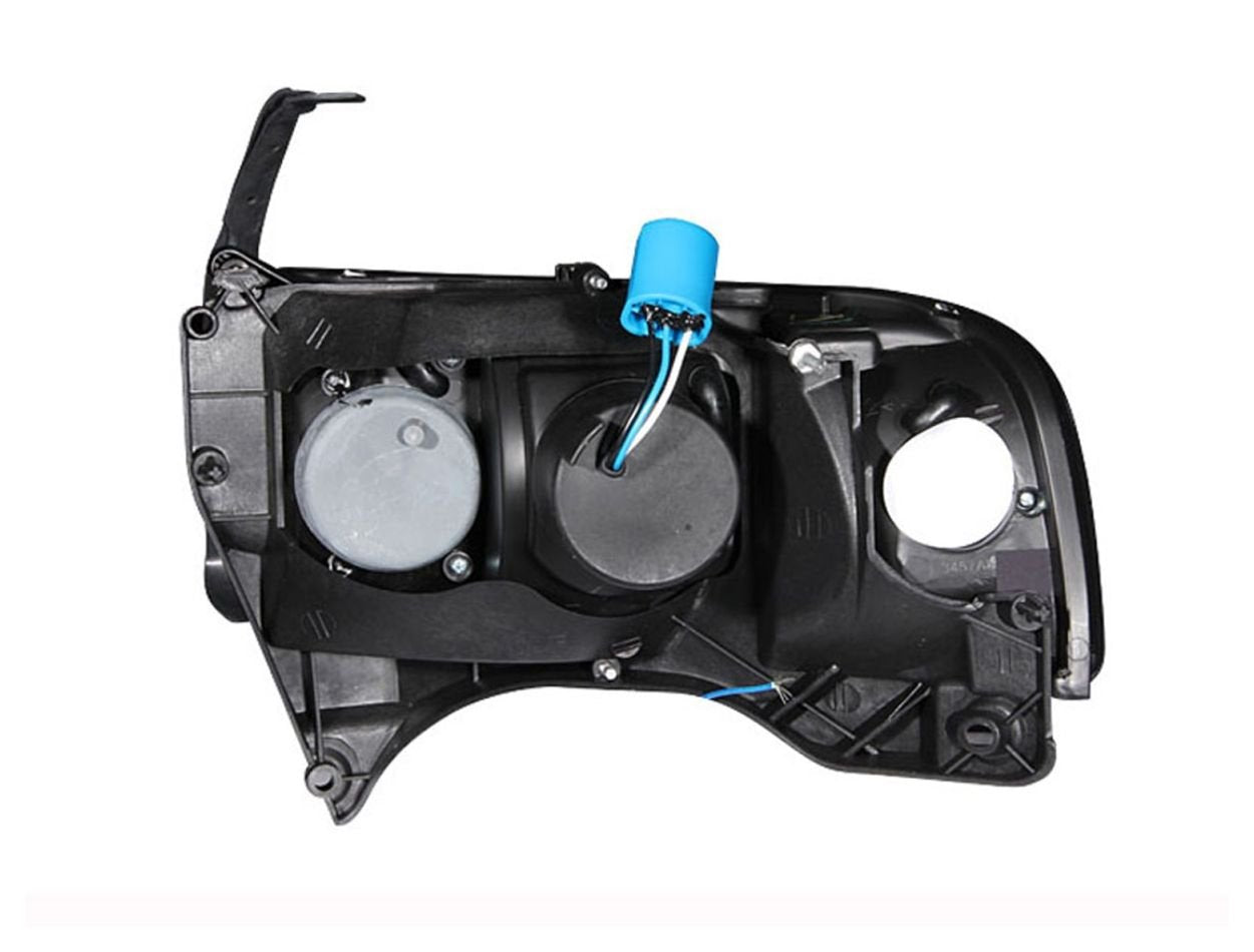 111205 ANZO USA Crystal 1-Piece Headlight Set-Black