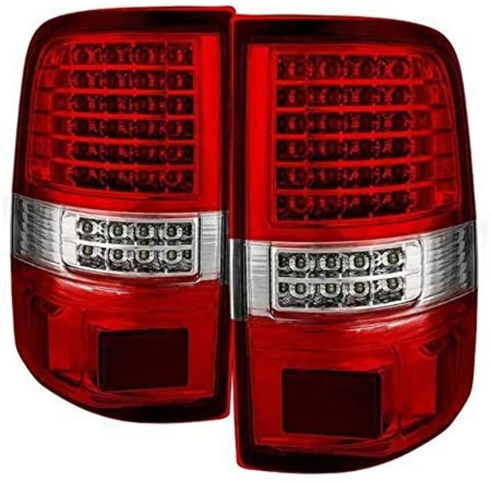 Tail Light Xtune ALT-JH-FF15004-LED-G2-RC (Ford F150 Styleside 04-08 (Not Fit Heritage & SVT) LED s - Red Clear)