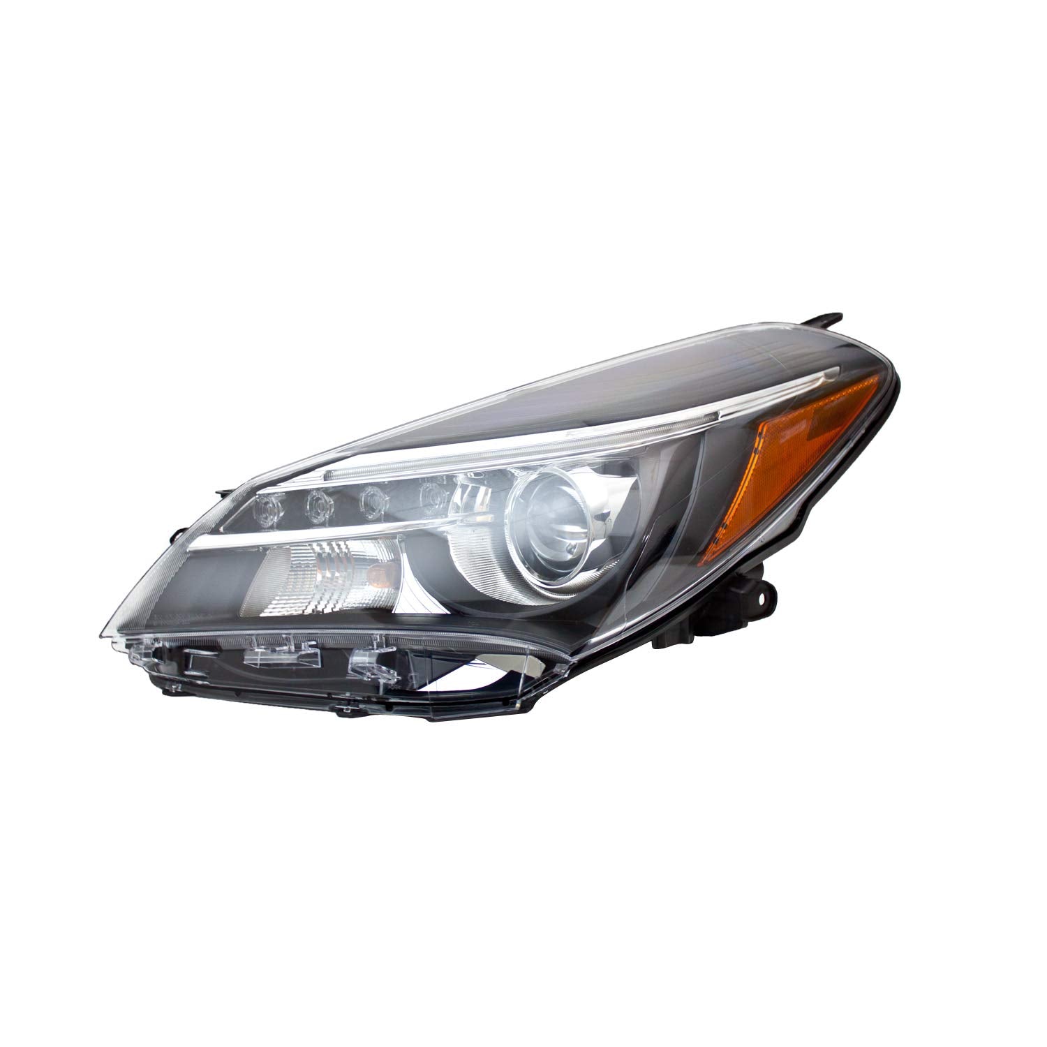 Left TYC Headlight Assembly Compatible with 2015-2017 Toyota Yaris