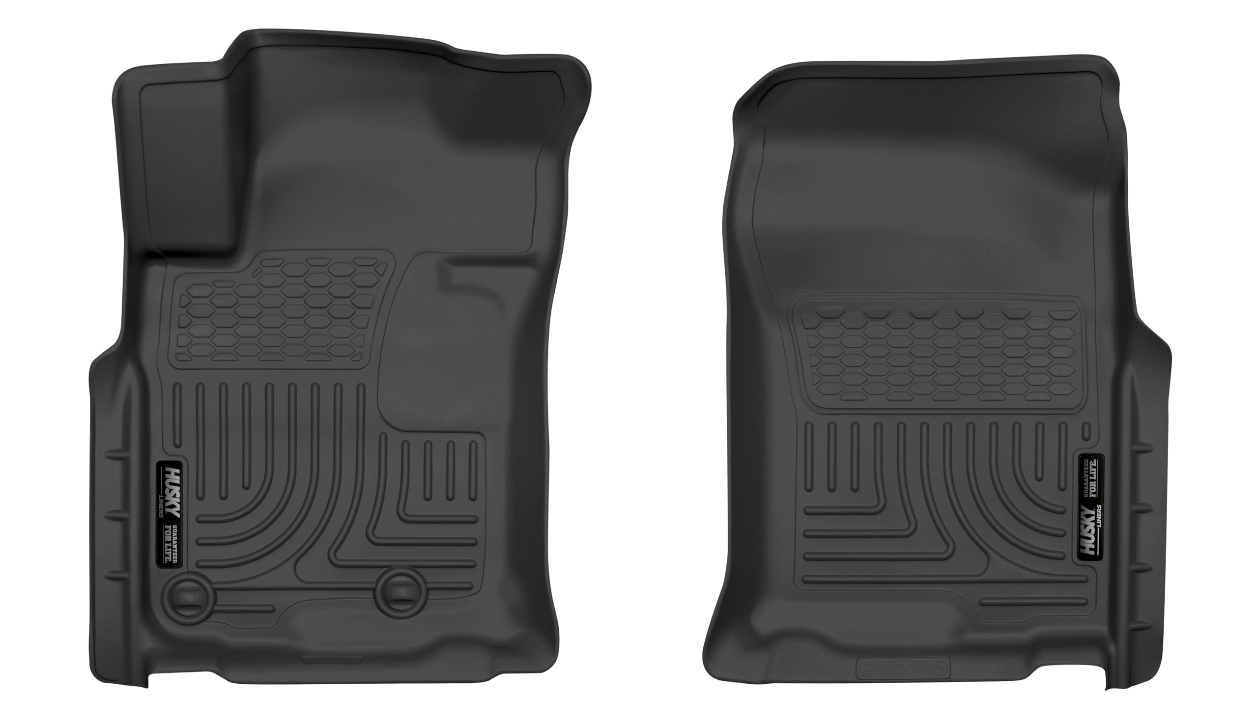 Weatherbeater Husky Liners Floor Mats | Fits 2010-2013 Lexus GX460; 2010-2012 Toyota 4Runner | Front Row, 2-pc Black - 15571