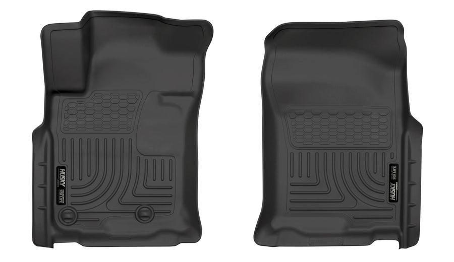 Weatherbeater Husky Liners Floor Mats | Fits 2010-2013 Lexus GX460; 2010-2012 Toyota 4Runner | Front Row, 2-pc Black - 15571