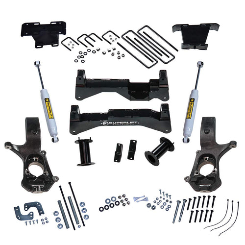 SUPERLIFT SUSPENSION RealTruck | 3508 | Rear Component Box | One Box of Multi Box Kit | Fits 2007-2016 GM 1500 2WD Cast Steel Arms; 2014-2018 GM 1500 4WD w/ OE Alum. or Stamped Steel Arms; 8" Lift Kit