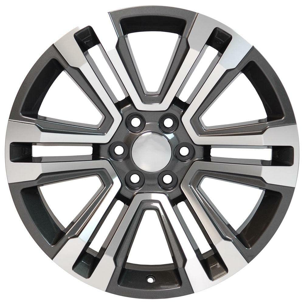 CV44-22090-6550-24MHB OE Wheels LLC Hyper Black Machined Wheel Painted (22 x 9. inches /6 x 139 mm, 24 mm Offset)