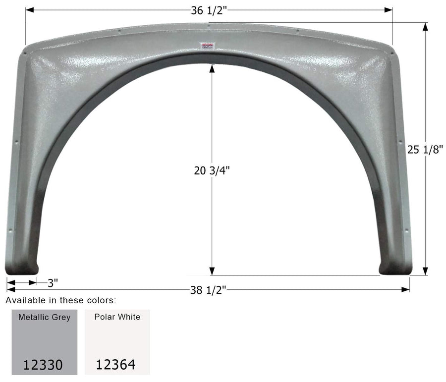 Fender Skirt ICON, Single, Gulf Stream, FS2330, Metallic Grey