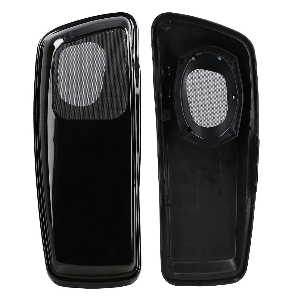 Harley-Davidson Saddle Tramp 2014-Up Saddlebag Covers w/ 6x9 Speaker Adaptors, Saddlebag Replacement Covers & Seat Heater (BC-HD69-14U)