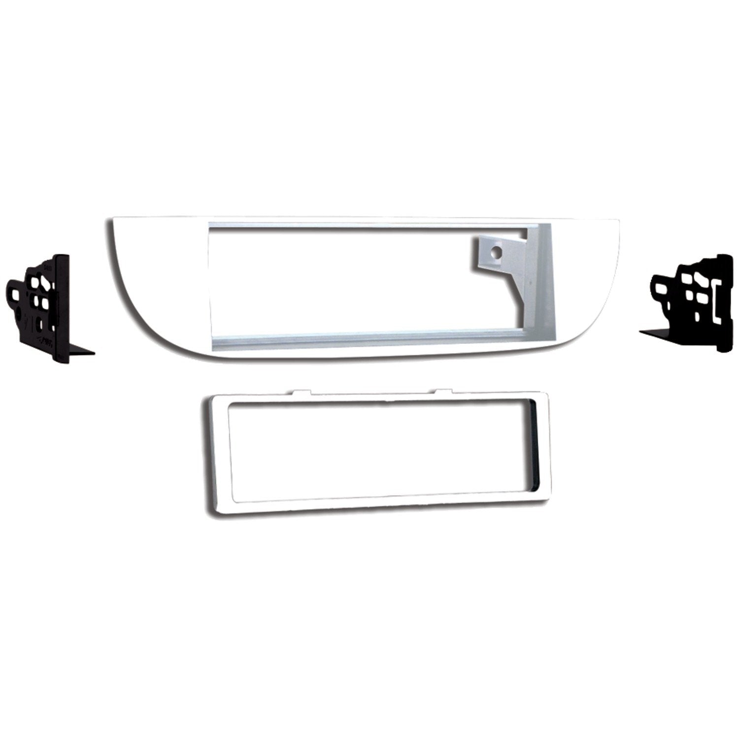 Single DIN Metra 99-6515W Bianco Car Dash Kit for Fiat 500 2012-Up, White