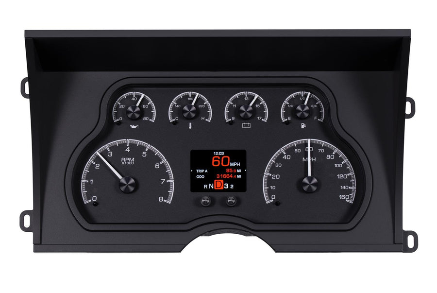 Dakota Digital HDX-88C-PU-K Analog Gauge System Compatible with 1988-94 Chevy/GMC Pickup Truck Black Alloy