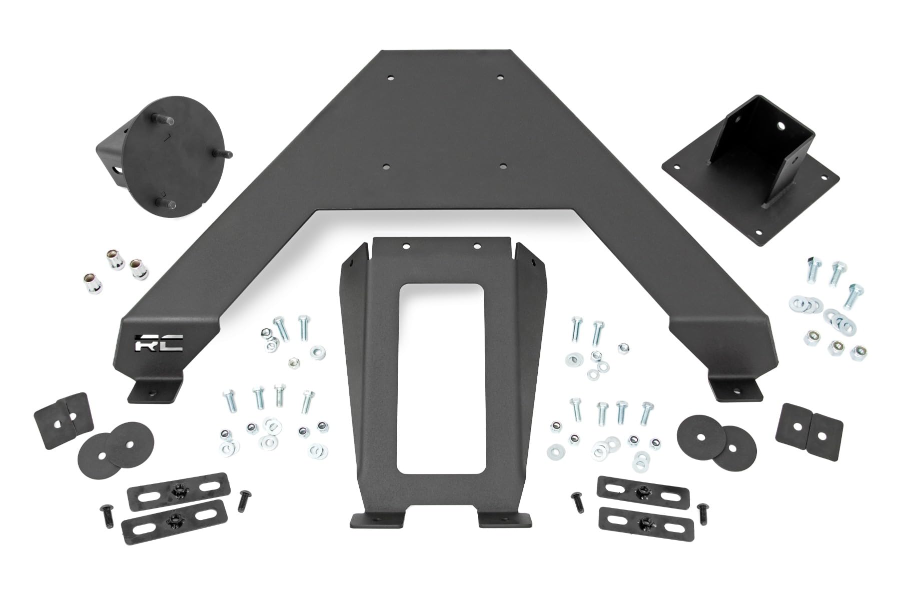 Rough Country Spare Tire Carrier Bed Mount for Toyota Tacoma Trucks (2016-2023) - Fits up to 40" Tires, Off-Road Tire Holder for Truck Beds