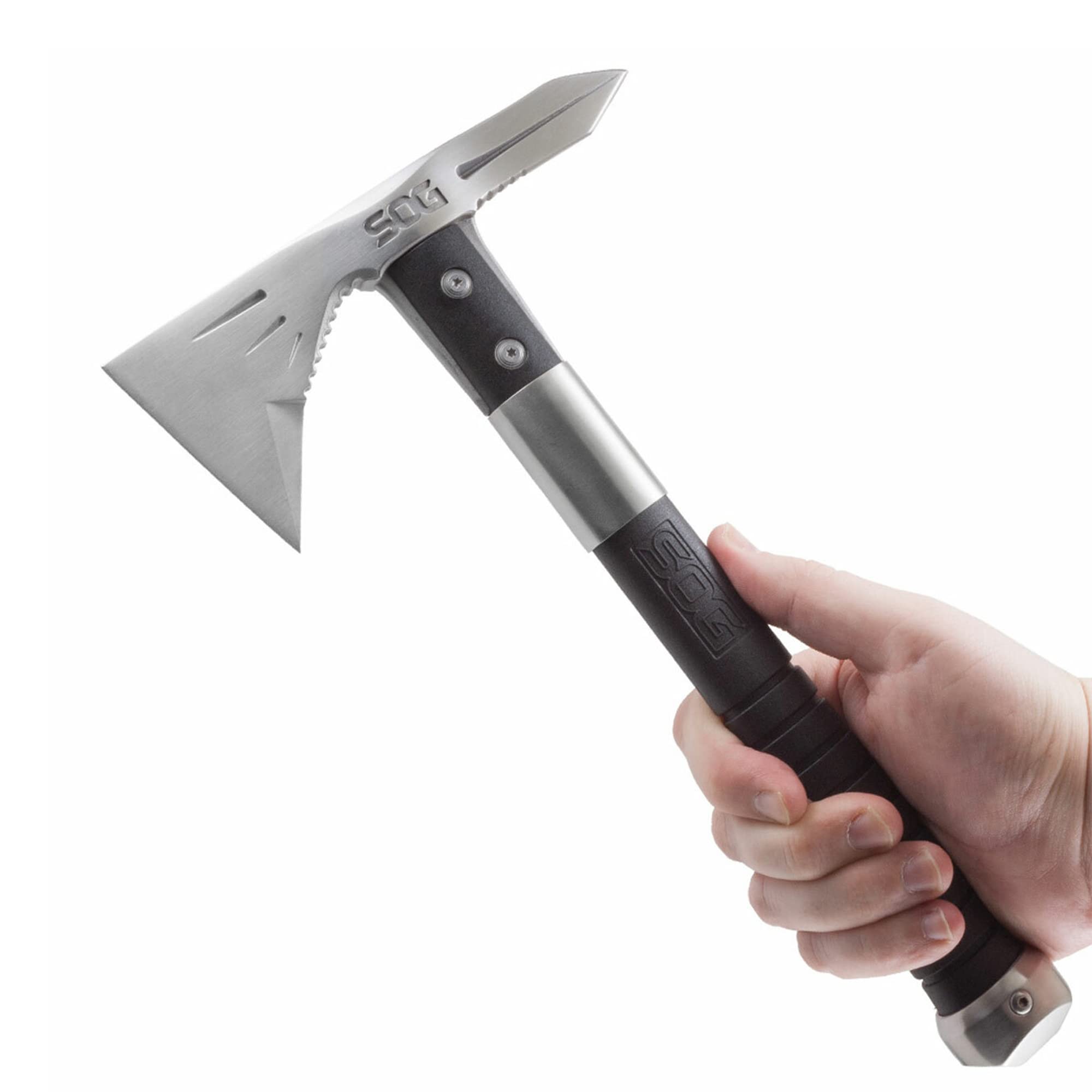 SOG Tactical Hatchet Tomahawk - Voodoo Hawk Mini Tactical Axe, Throwing Hatchet w/ 2.75 Inch Blade for Survival Sports and Camping Axes (F182N-CP)
