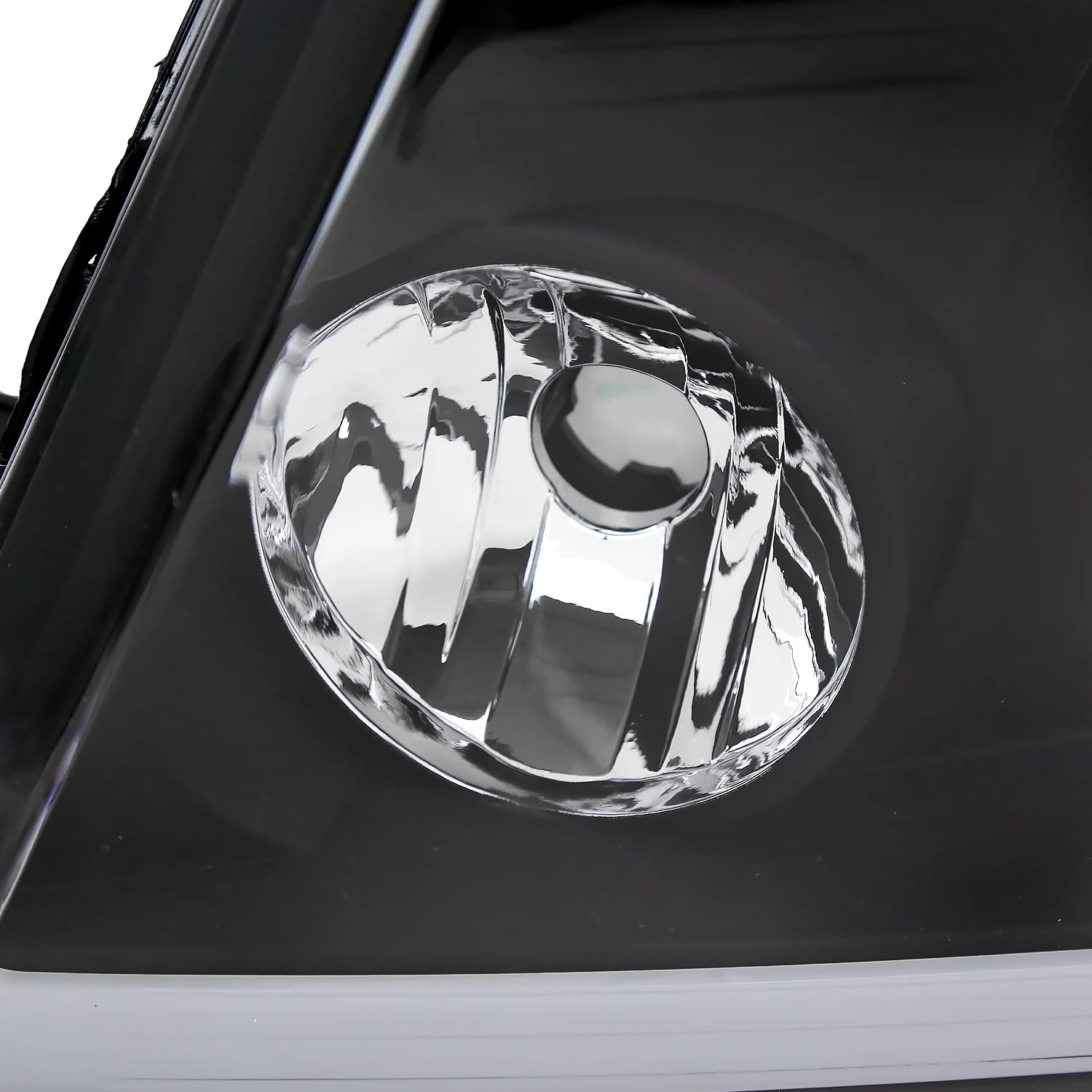 Black SPEC-D TUNING Headlights w/LED Tube Compatible with 2004-2008 Ford F150 F-150, 2006-2008 Lincoln Mark LT L+R Pair Head Lights Lamps Assembly
