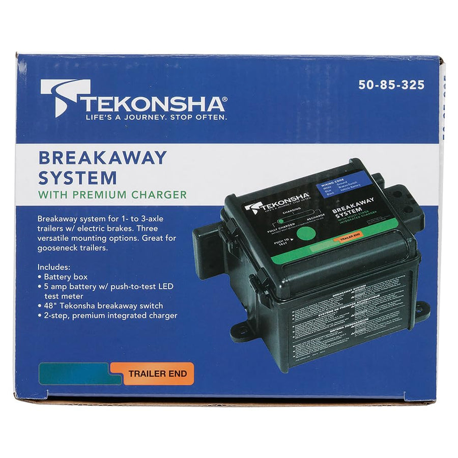 Shur-Set III Tekonsha 50-85-325 Breakaway System with LED Test Meter, Battery, Switch and Charger