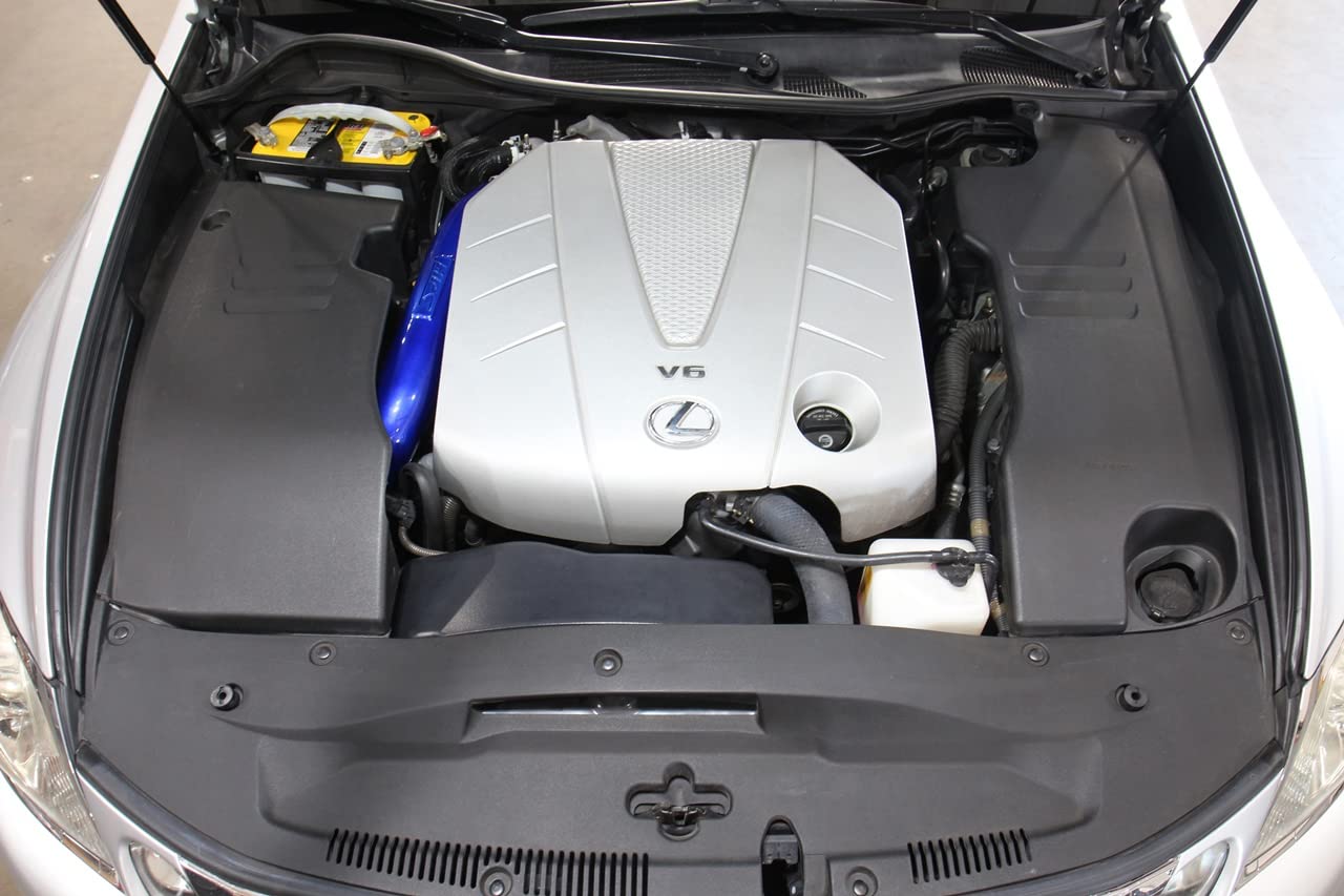 HPS Black Performance Air Intake Kit with Heat Shield Compatible for 2007-2011 GS350 3.5L V6, 827-720WB