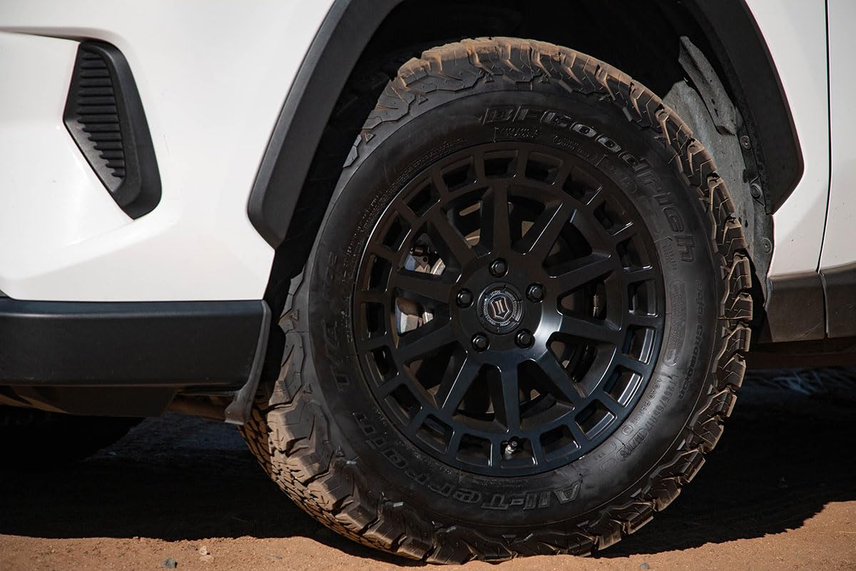 ICON Journey Alloys, Satin Black, 17 x 8/5 x 4.5, 38mm Offset, 6" BS, 7117806560SB