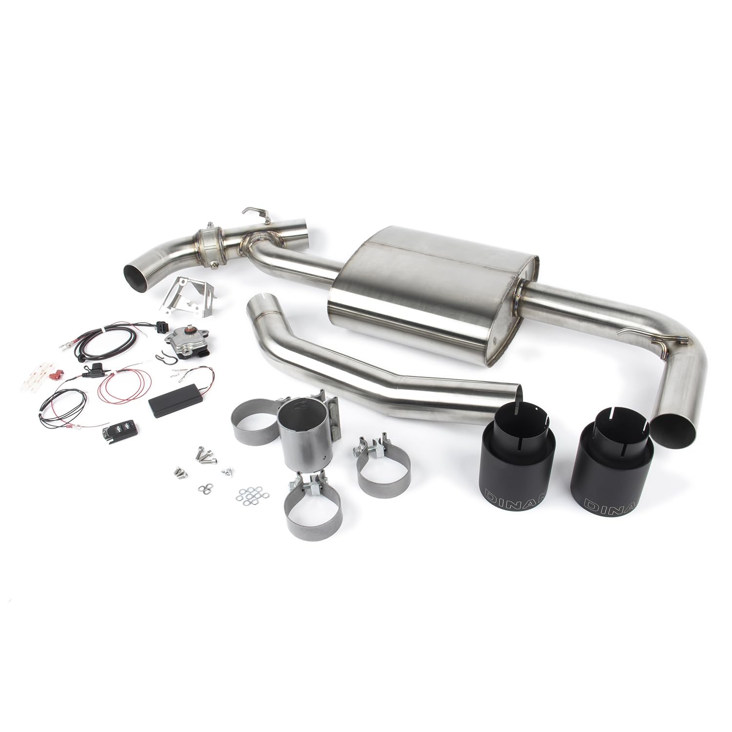 Dinan Valved D660-0083-BLK Axle-Back Exhaust - Compatible with 2017-2020 MINI Countryman S