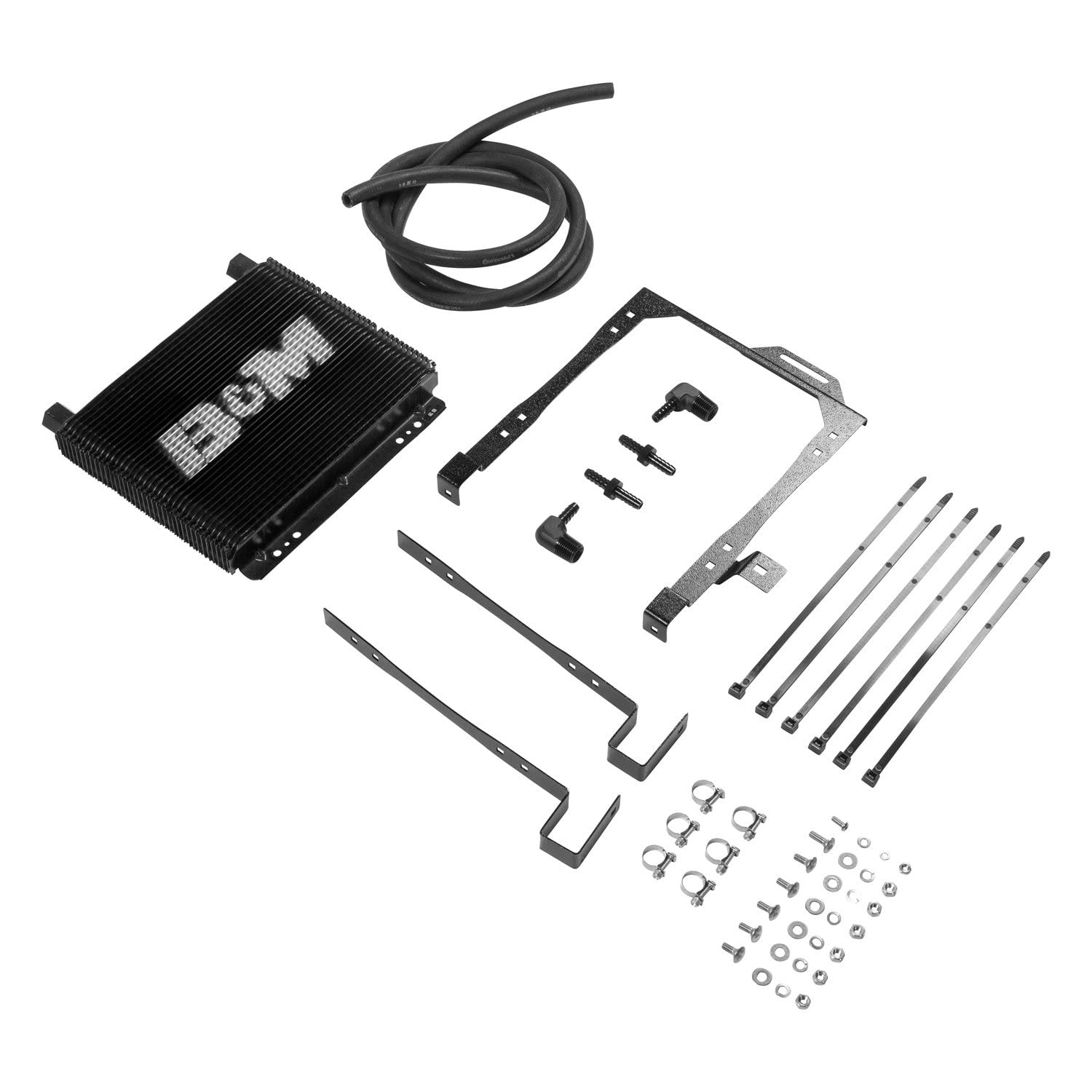 07-18 Wrangler Jk B&M Racing Transmission Cooler, Black