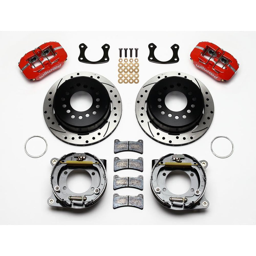 Wilwood Disc Brake Kit Rear Big Ford Red Caliper Drilled