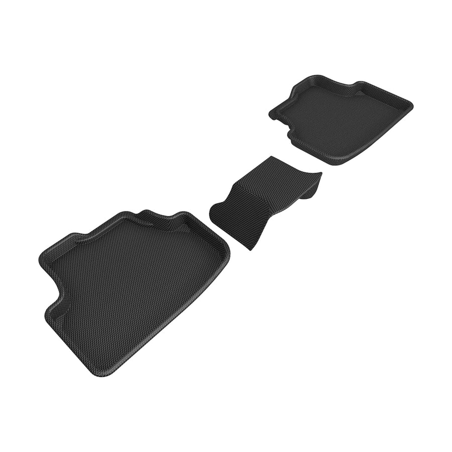 3D MAXpider Kagu Custom Fit Floor Mat (Black) Compatible for Volkswagen Golf GTI 2021-2026-Second Row