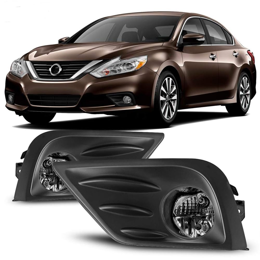 Winjet Fog Light Compatible with 2016 2017 2018 Altima Nissan, OE Replacement Driving Fog Lights + Switch + Wiring Kit