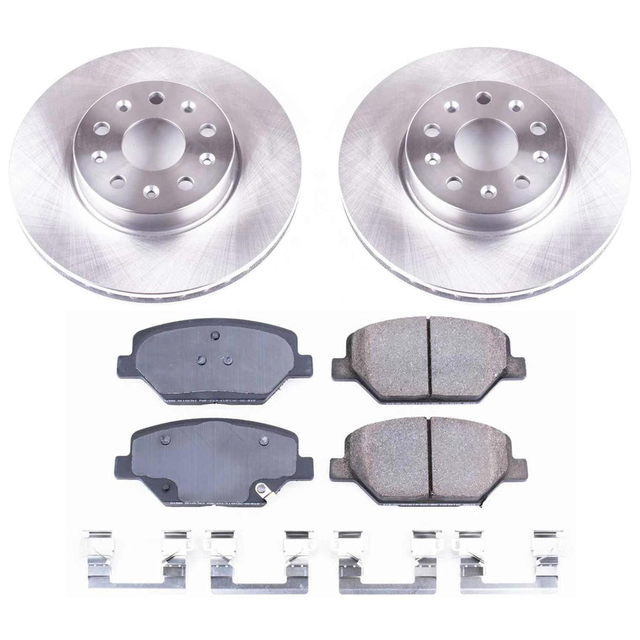 Power Stop KOE7295 Front Replacement Brake Kit-OE Brake Rotors & Ceramic Brake Pads For Chevrolet Camaro 2016-2021 [Model Specific]