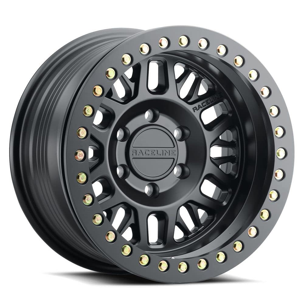 Raceline RT951B Ryno BEADLOCK Black Wheel with Titanium (9. inches 17 x 1 mm, 12 mm Offset)