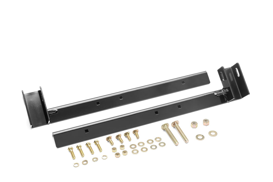 BACKRACK RealTruck Hardware Kit for use w/ 21" Toolbox, Low Profile, Black, N | 30119LP | Fits 2002-2025 RAM 1500/2500/3500; 2019-2025 Chevrolet/GMC Silverado/Sierra 1500 New Body Style & Others