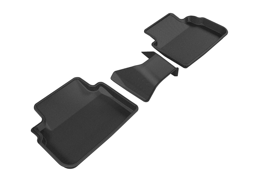 3D MAXpider KAGU Custom Fit Floor Mat (BLACK) Compatible with SUBARU IMPREZA/CROSSTREK 2017-2023 - Second Row